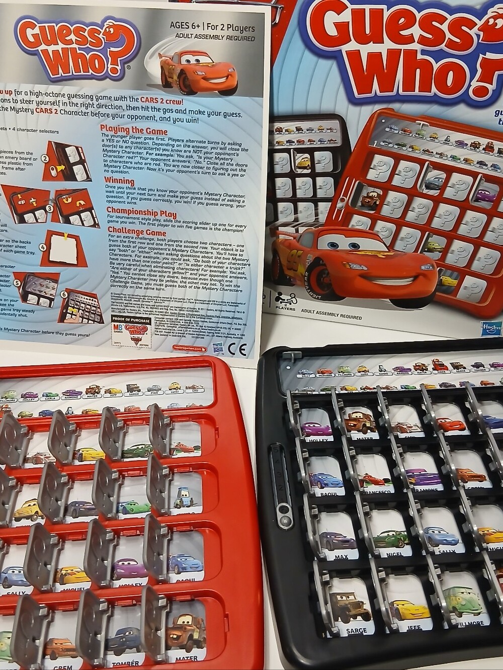 Disney Pixar Cars 2 Edition Guess Who? 2011